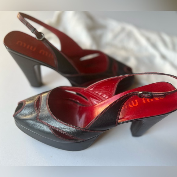 MIU MIU platforms black size EU41, US 10-10.5 - Picture 11 of 15